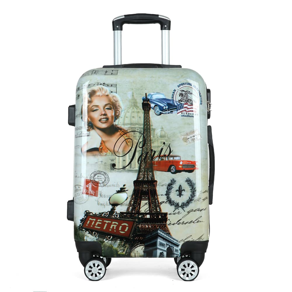 Luxury PVC Hard Shell Luggage Set (20/24/28 Inch) - Durable Travel Bags with Custom Logo, Stylish & Lightweight