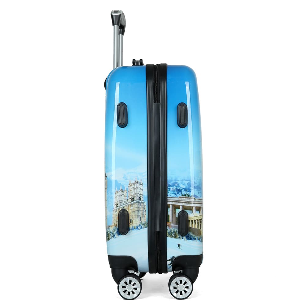 Large capacity lightweight travel suitcase with rotating wheels – durable suitcase for easy travel, perfect for business and vacation