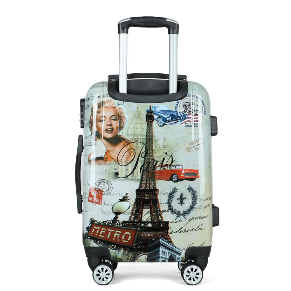 Luxury PVC Hard Shell Luggage Set (20/24/28 Inch) – Durable Travel Bags with Custom Logo, Stylish & Lightweight