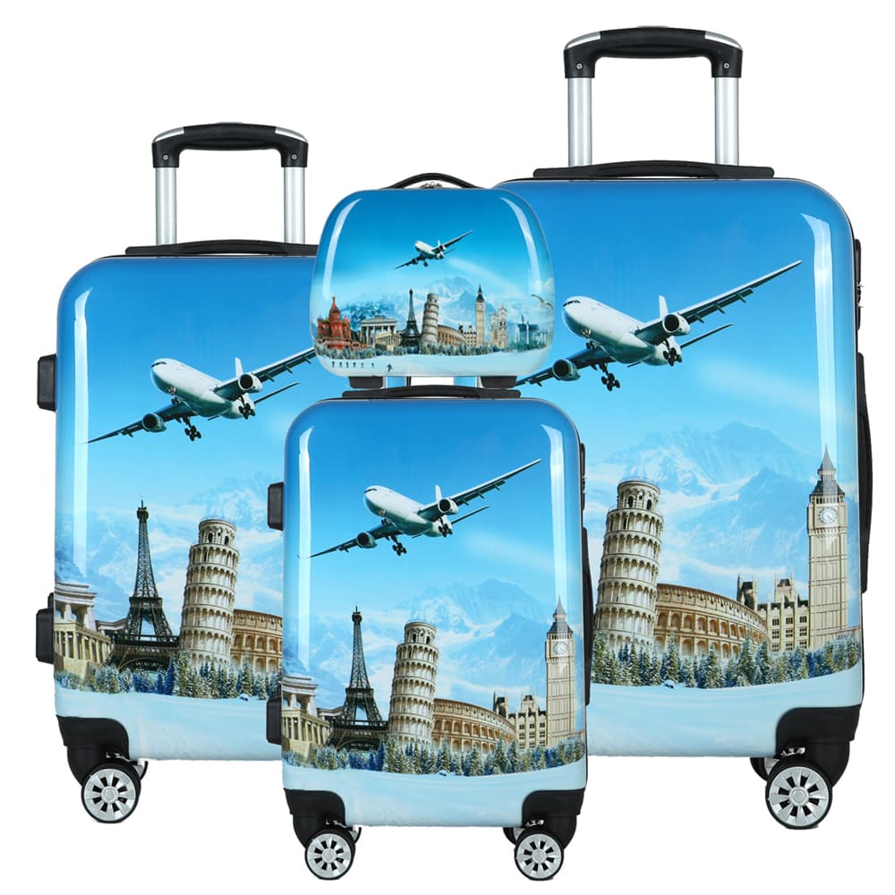 Large capacity lightweight travel suitcase with rotating wheels – durable suitcase for easy travel, perfect for business and vacation