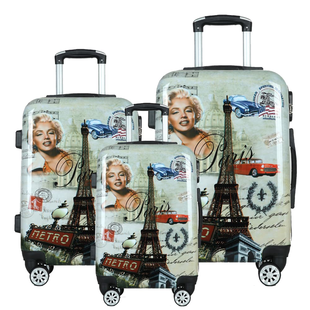 Luxury PVC Hard Shell Luggage Set (20/24/28 Inch) – Durable Travel Bags with Custom Logo, Stylish & Lightweight