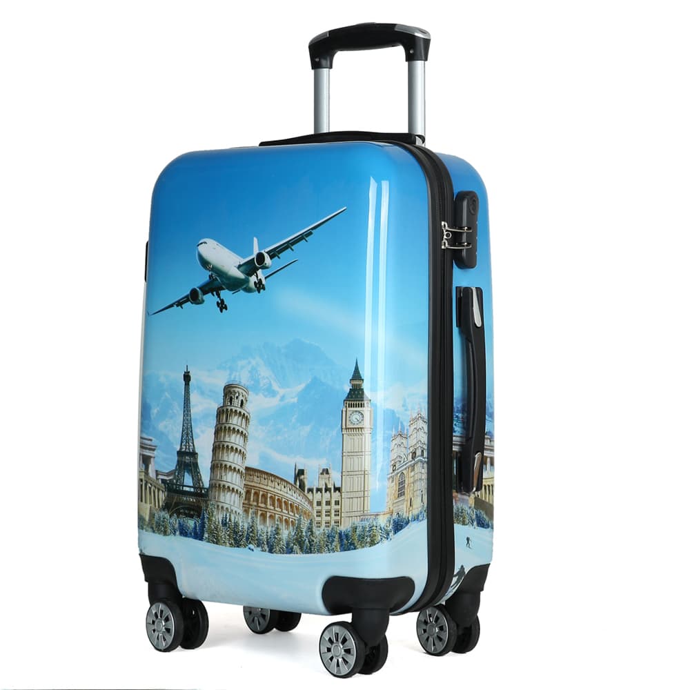 Large capacity lightweight travel suitcase with rotating wheels – durable suitcase for easy travel, perfect for business and vacation