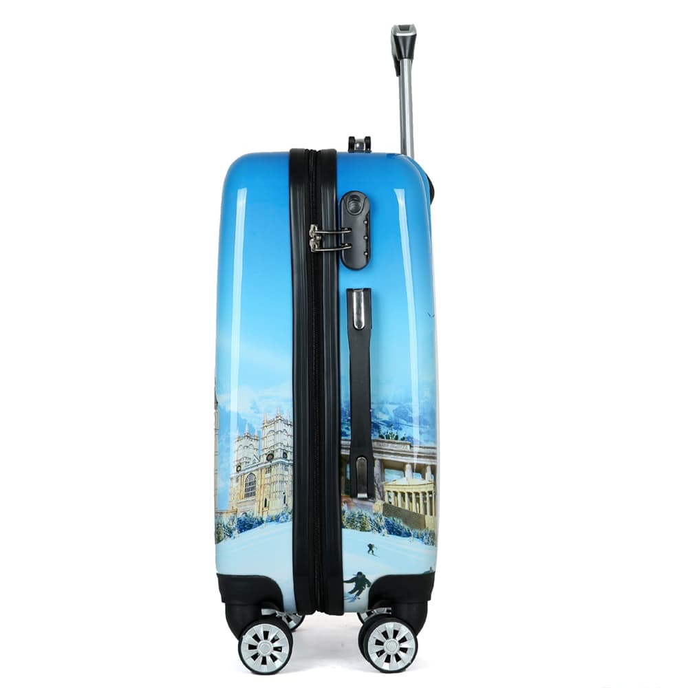 Large capacity lightweight travel suitcase with rotating wheels – durable suitcase for easy travel, perfect for business and vacation