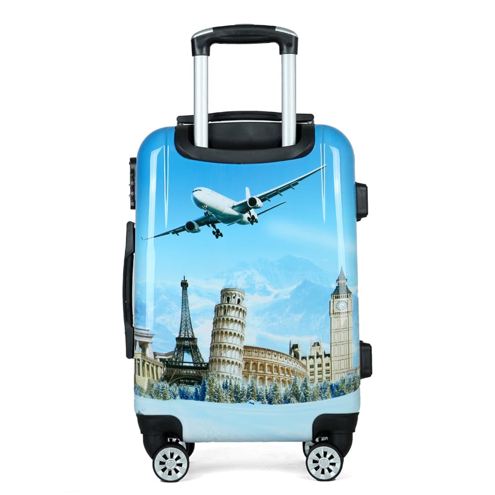 Large capacity lightweight travel suitcase with rotating wheels – durable suitcase for easy travel, perfect for business and vacation
