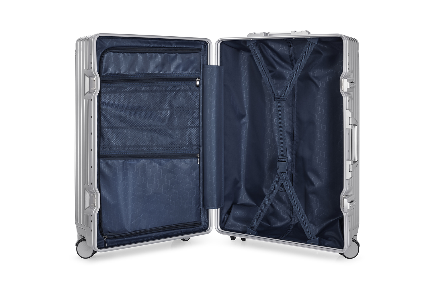 24 inch aluminum alloy luggage | ultra light+scratch resistant+silent wheels | expandable design | suitable for long-distance travel