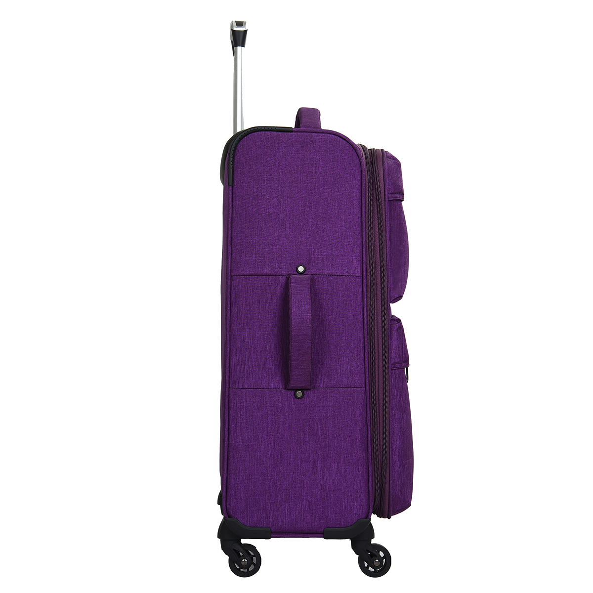 China Factory Carry On Luggage Spinner Wheels Fabric Suitcase Set Custom Logo