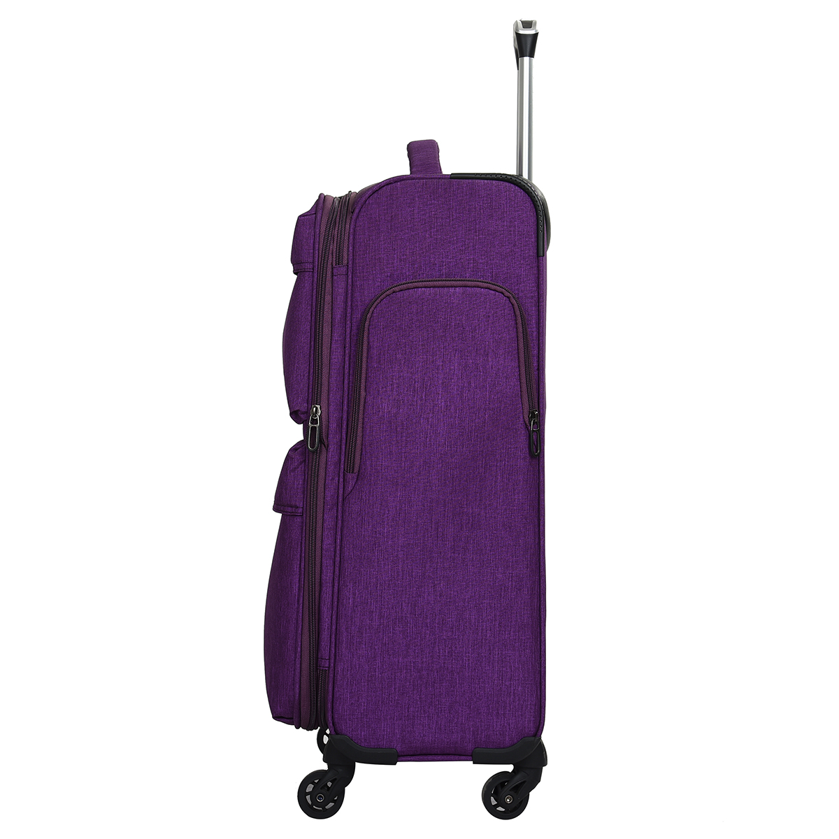 China Factory Carry On Luggage Spinner Wheels Fabric Suitcase Set Custom Logo