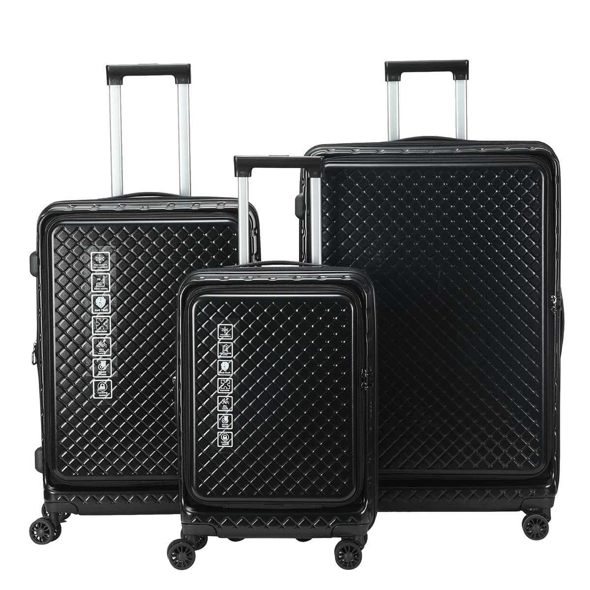 Multiple size travel case | Advanced PC material | Built in TSA lock | Waterproof and scratch resistant | Suitable for business and vacation travel