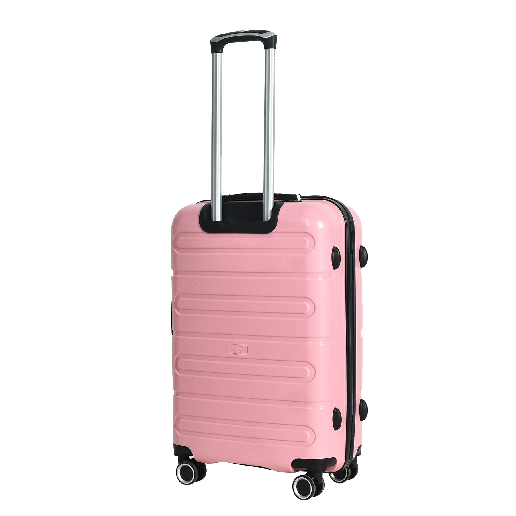 Pink hard shell PP luggage compartment -20 inch swivel wheel suitcase, lightweight and durable