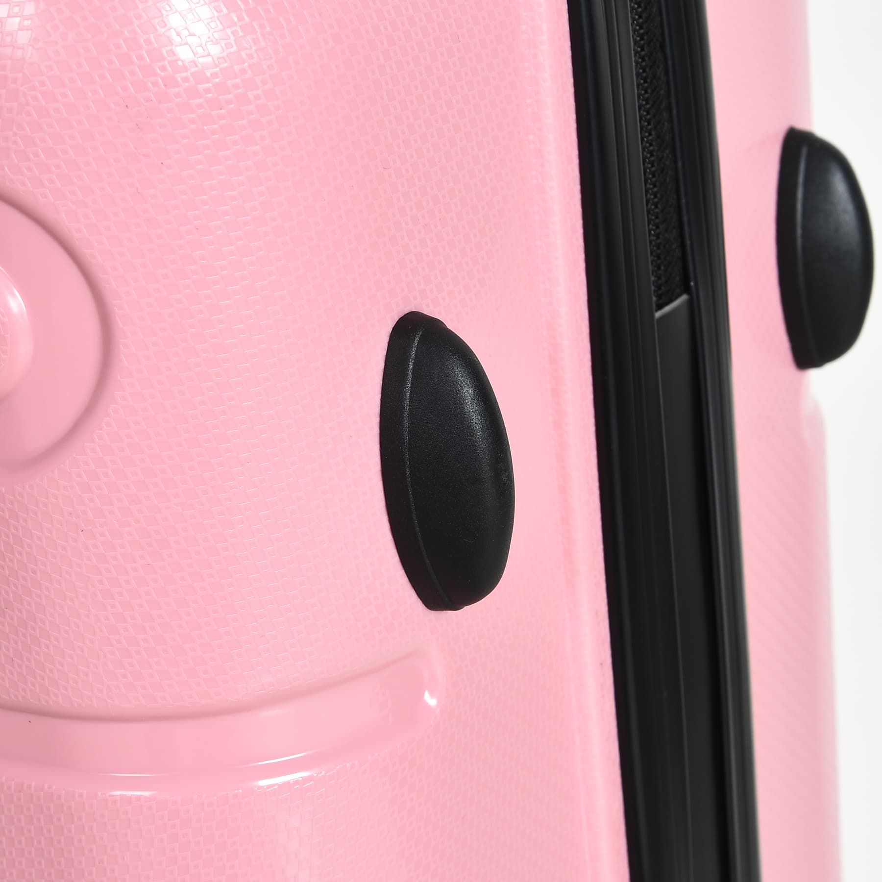 Pink hard shell PP luggage compartment -20 inch swivel wheel suitcase, lightweight and durable