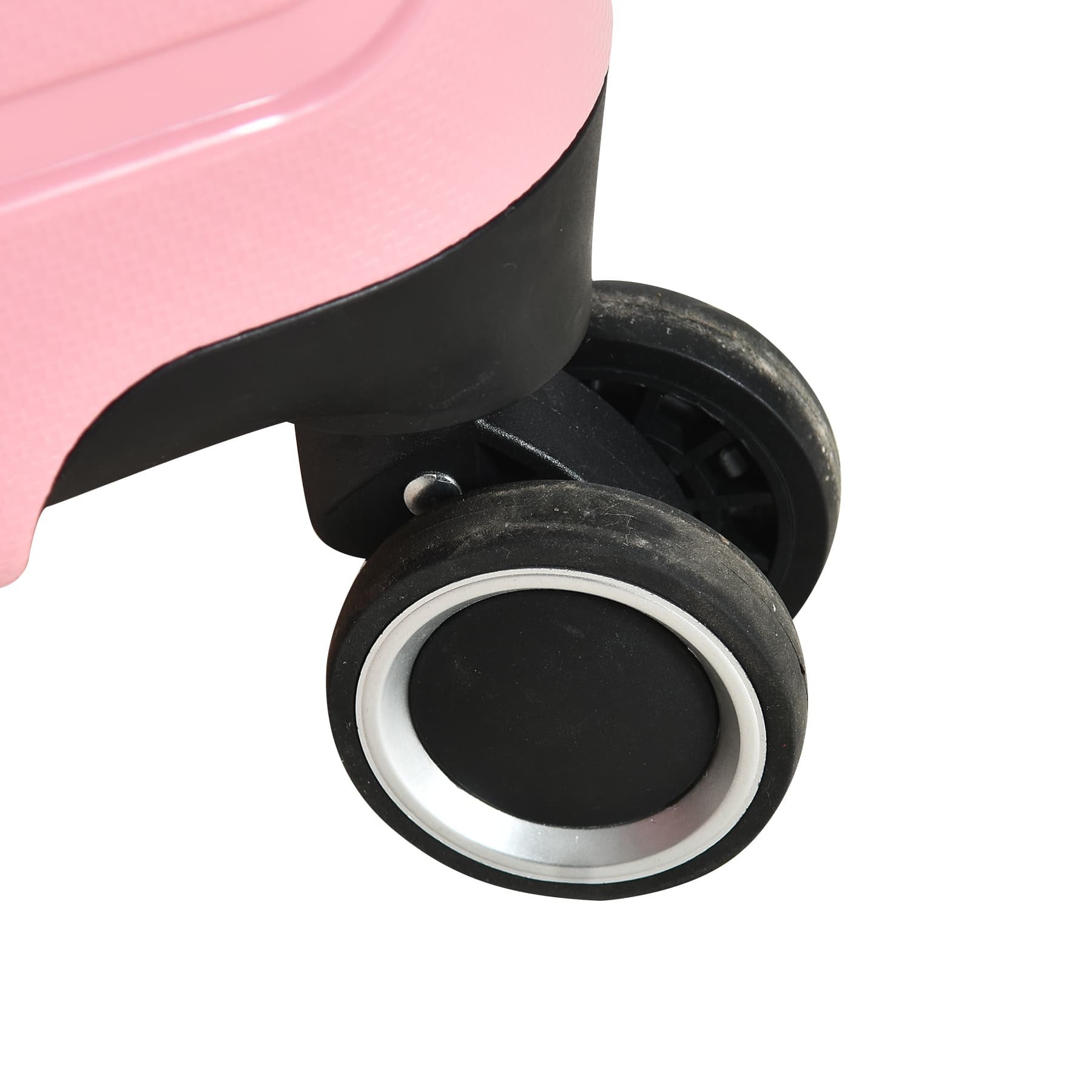 Pink hard shell PP luggage compartment -20 inch swivel wheel suitcase, lightweight and durable