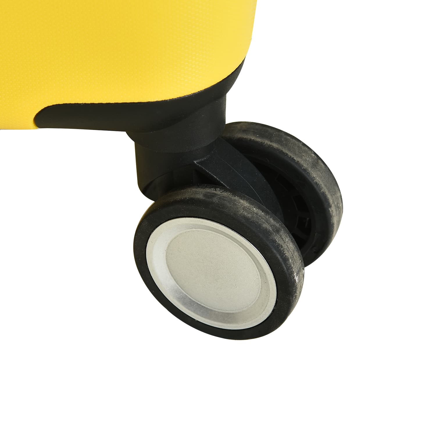 Yellow hard shell PP luggage set -20/24/28 inch swivel wheel suitcase, lightweight and durable