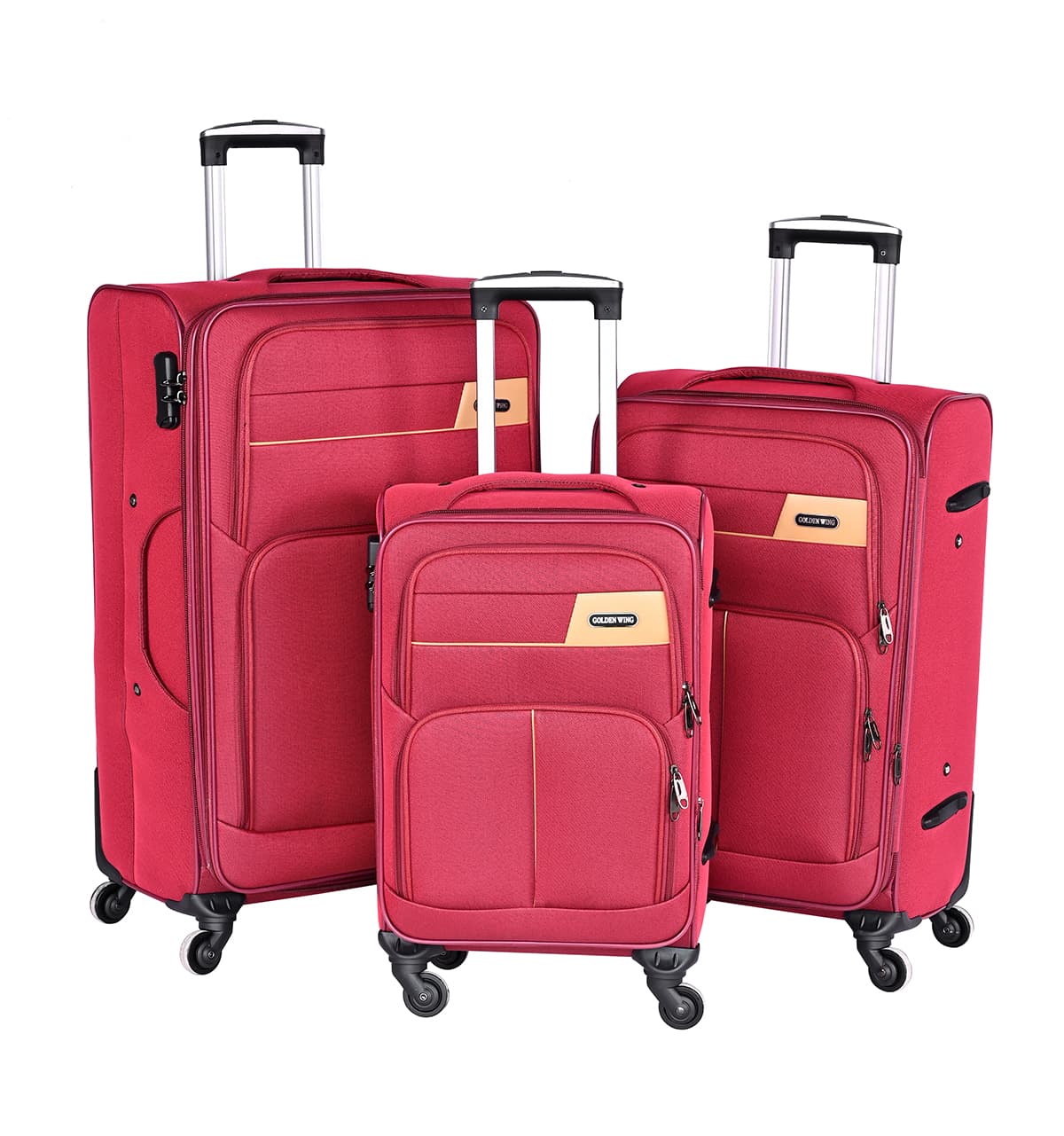 Factory Supply 3 Pieces Luggage Set Wheel Spinner Travel Trolley Luggage For Business