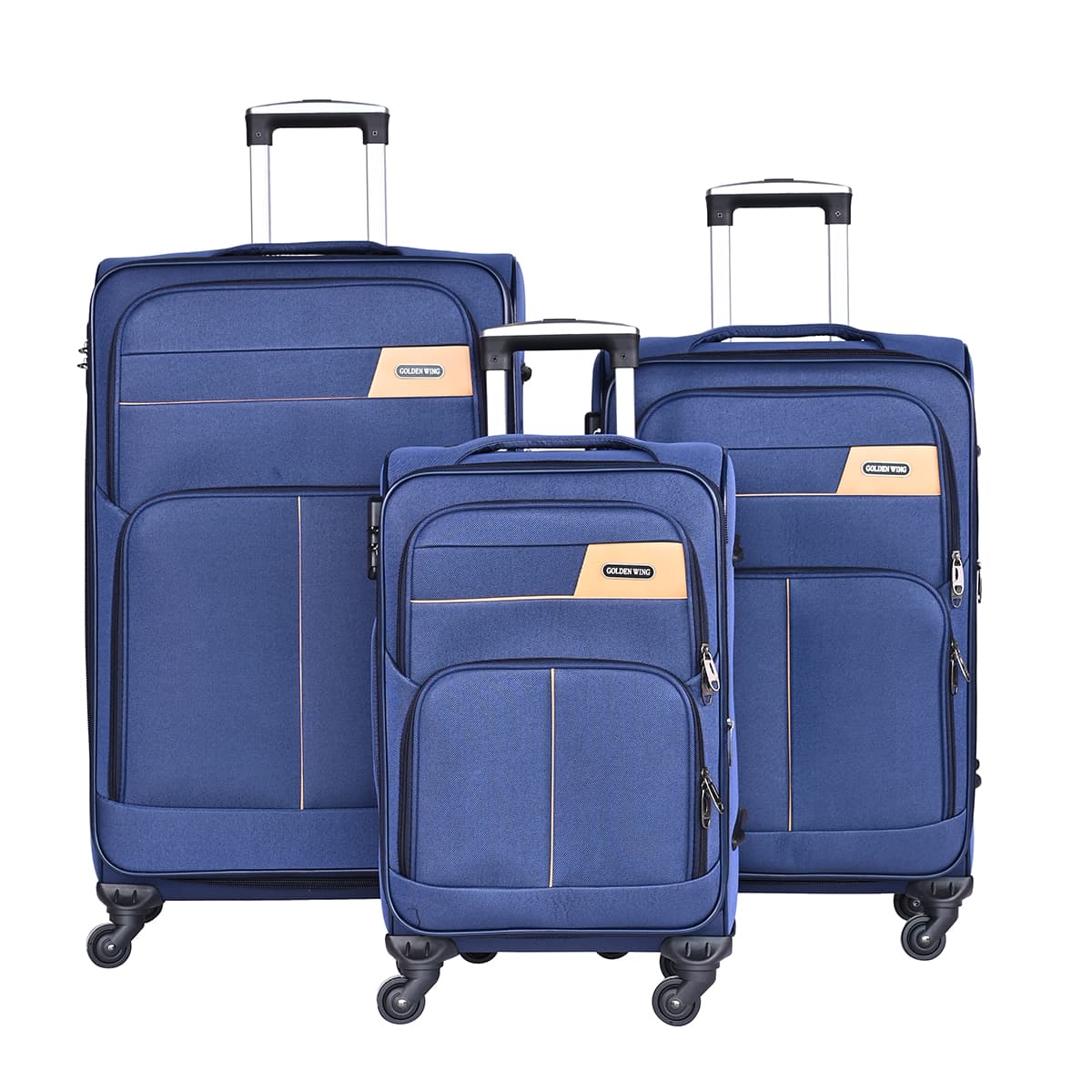 Factory Supply 3 Pieces Luggage Set Wheel Spinner Travel Trolley Luggage For Business