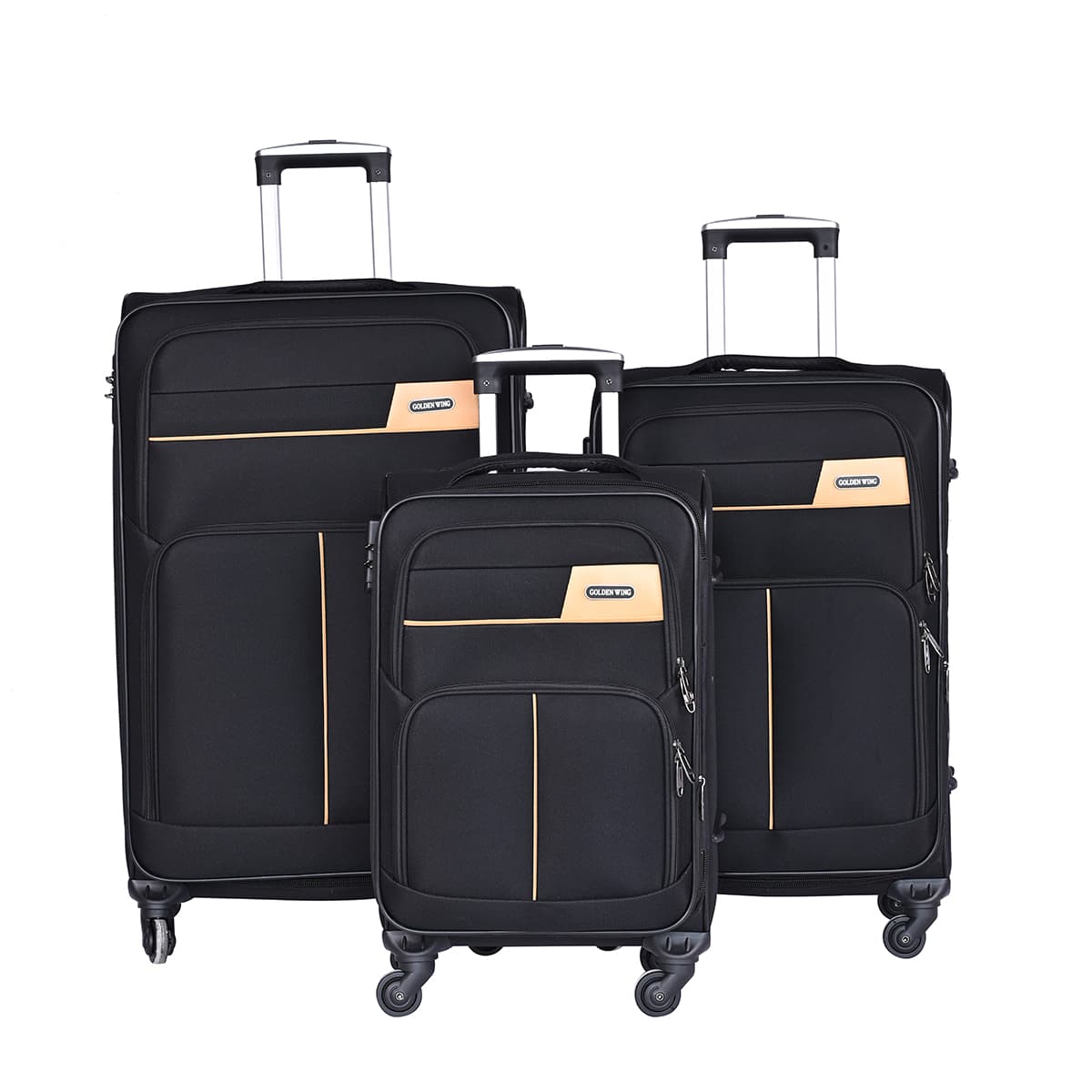 Factory Supply 3 Pieces Luggage Set Wheel Spinner Travel Trolley Luggage For Business