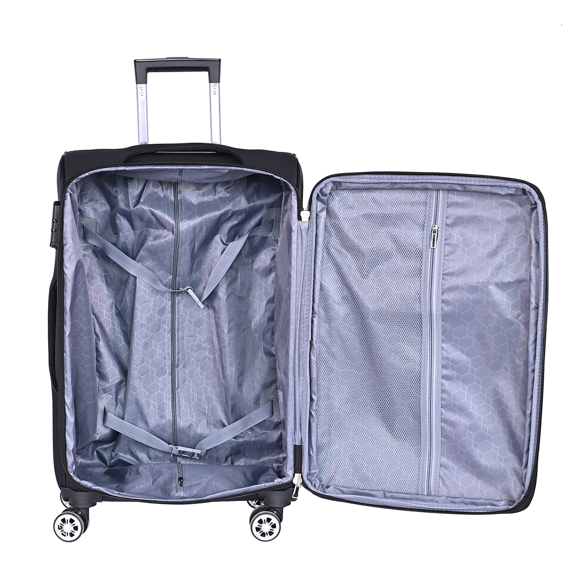New Arrival Oxford Cloth 4 Spinner 360 Degree Wheels Luggage Case Suitcase Carry On Luggage