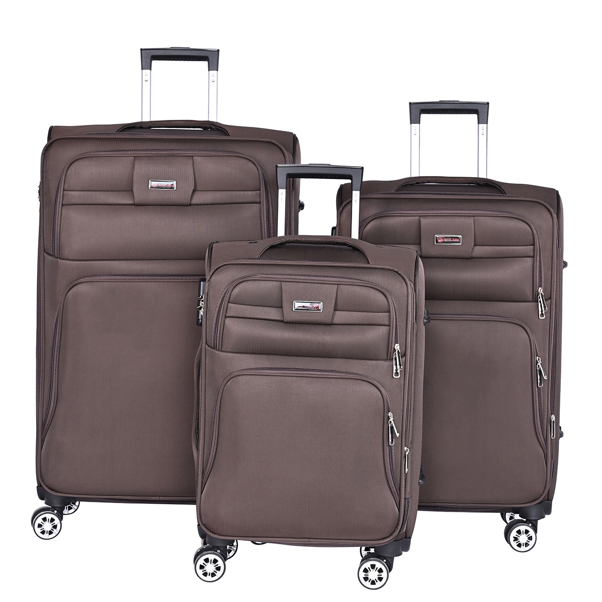 New Arrival Oxford Cloth 4 Spinner 360 Degree Wheels Luggage Case Suitcase Carry On Luggage