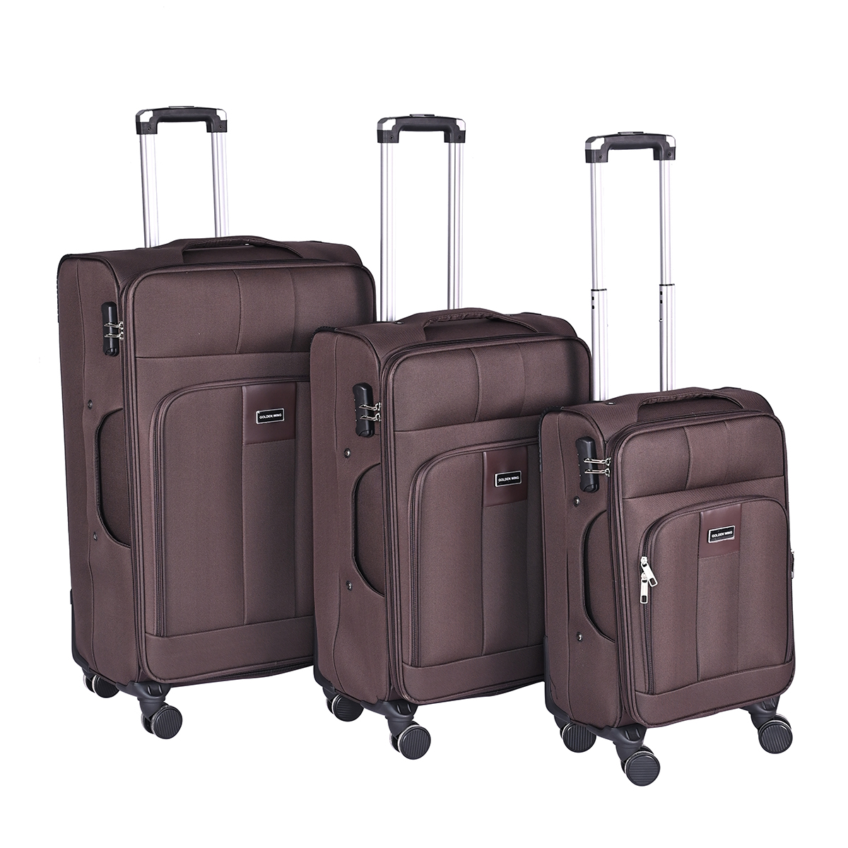 China Factory Travel Suitcase Set Business Customized Oxford Fabric 3 Pcs Luggage Set