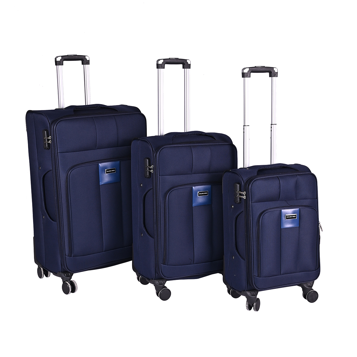 China Factory Travel Suitcase Set Business Customized Oxford Fabric 3 Pcs Luggage Set