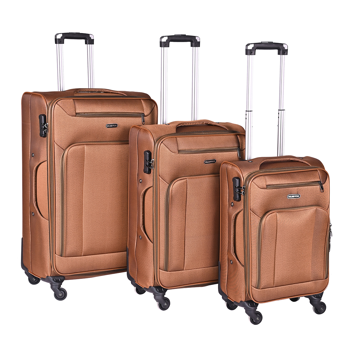 China Factory New Trending Travel Luggage Sets Oxford Trolley Luggage Suitcase Customized