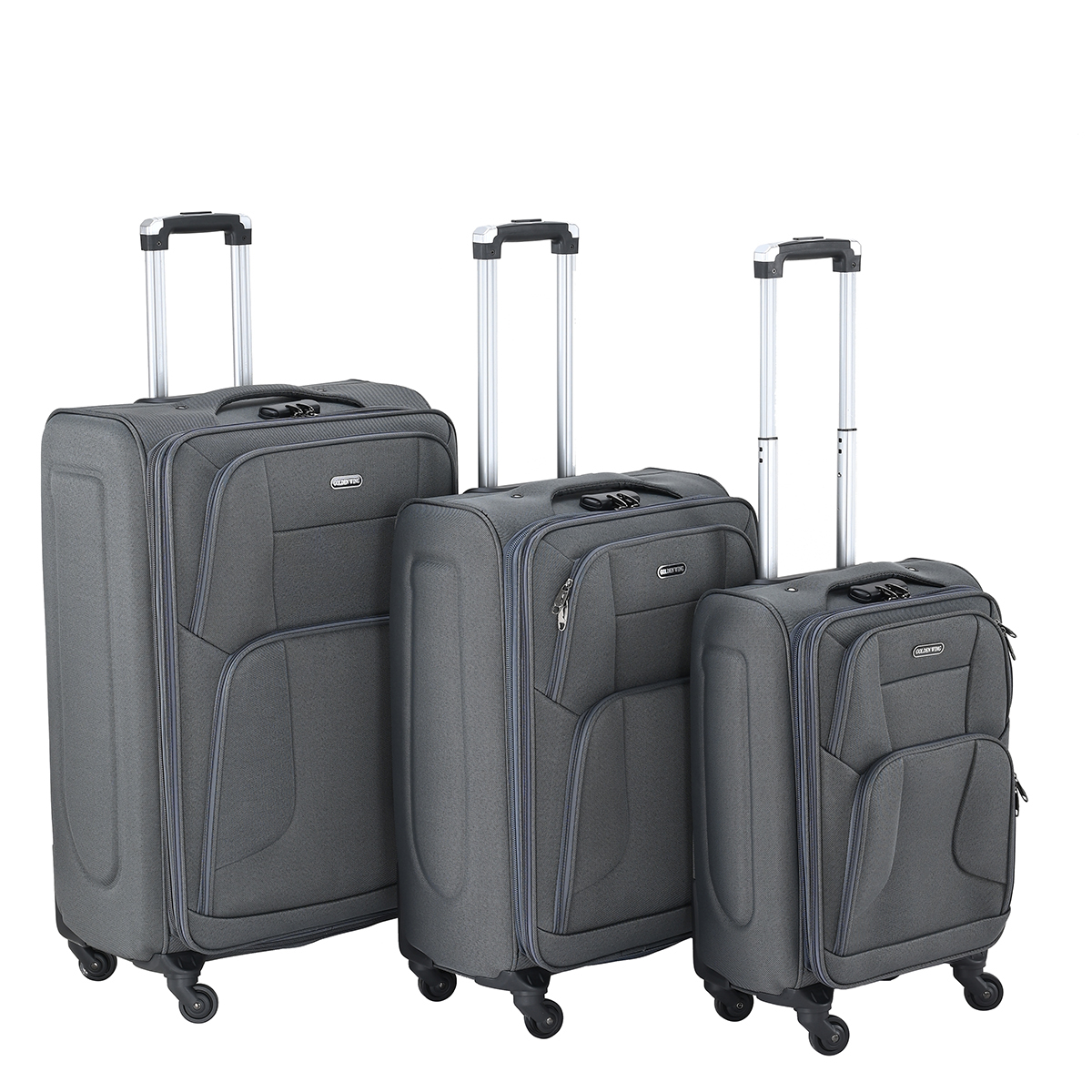 Superlight Cheap Oxford Cloth Luggage Set 20 24 28 Inch 4 Wheels Trolley Suitcase Luggage