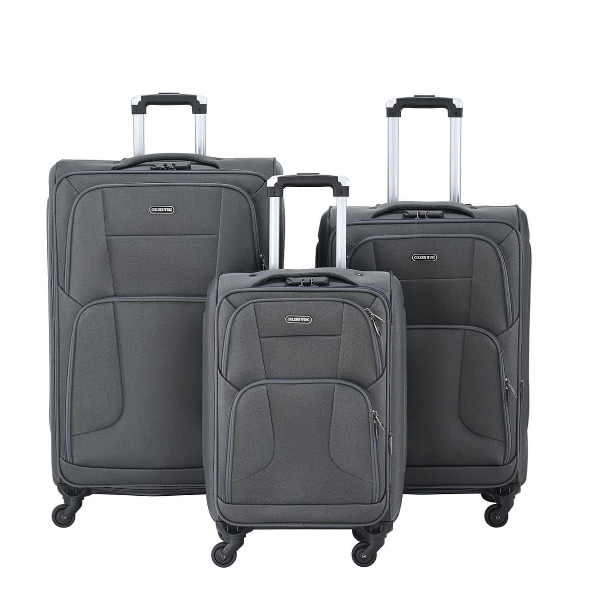 Superlight Cheap Oxford Cloth Luggage Set 20 24 28 Inch 4 Wheels Trolley Suitcase Luggage