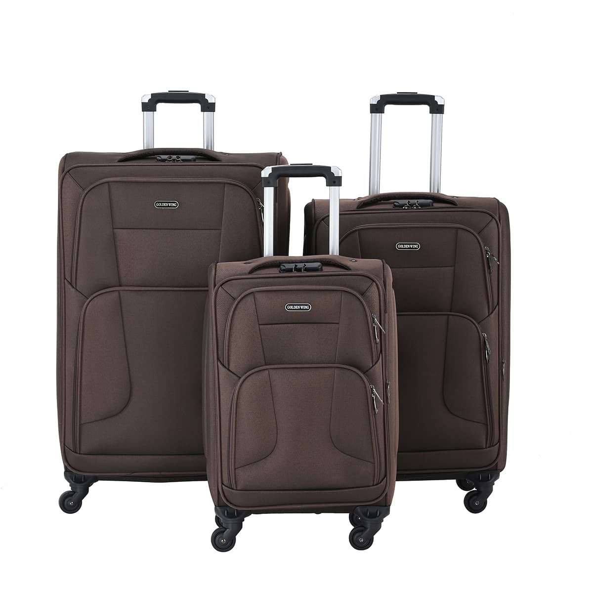 Superlight Cheap Oxford Cloth Luggage Set 20 24 28 Inch 4 Wheels Trolley Suitcase Luggage