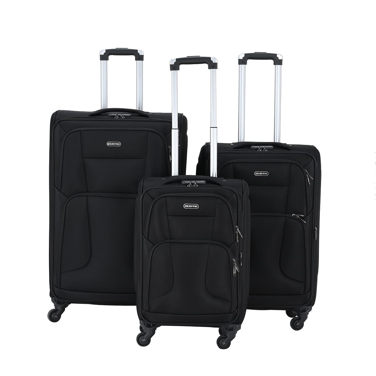 Superlight Cheap Oxford Cloth Luggage Set 20 24 28 Inch 4 Wheels Trolley Suitcase Luggage