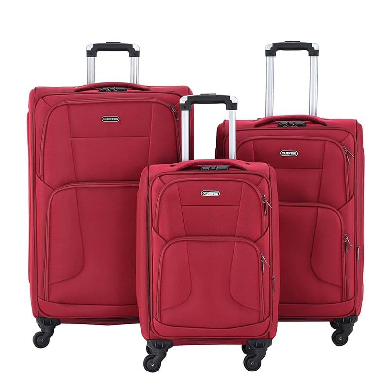 Superlight Cheap Oxford Cloth Luggage Set 20 24 28 Inch 4 Wheels Trolley Suitcase Luggage