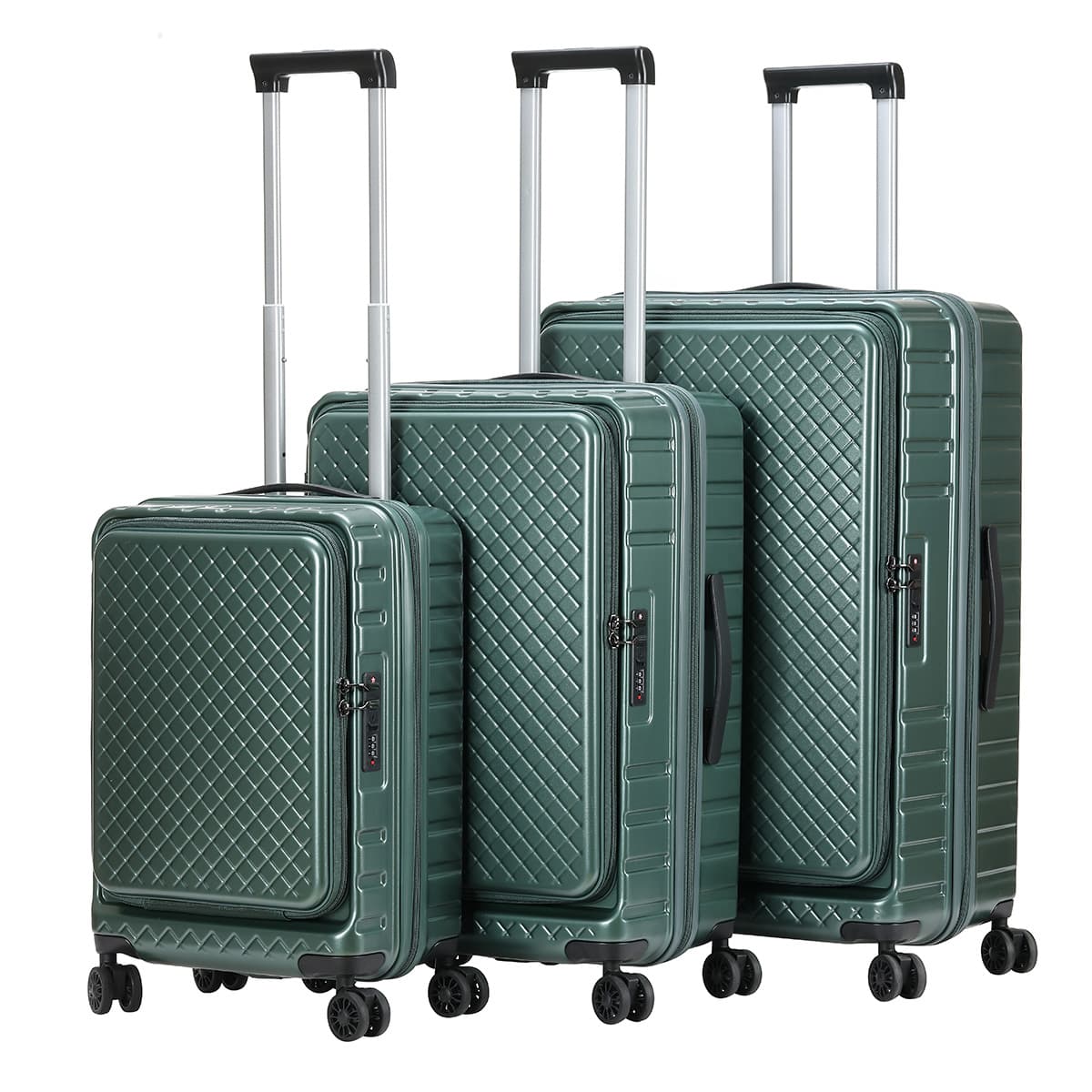 Multiple size travel case | Advanced PC material | Built in TSA lock | Waterproof and scratch resistant | Suitable for business and vacation travel