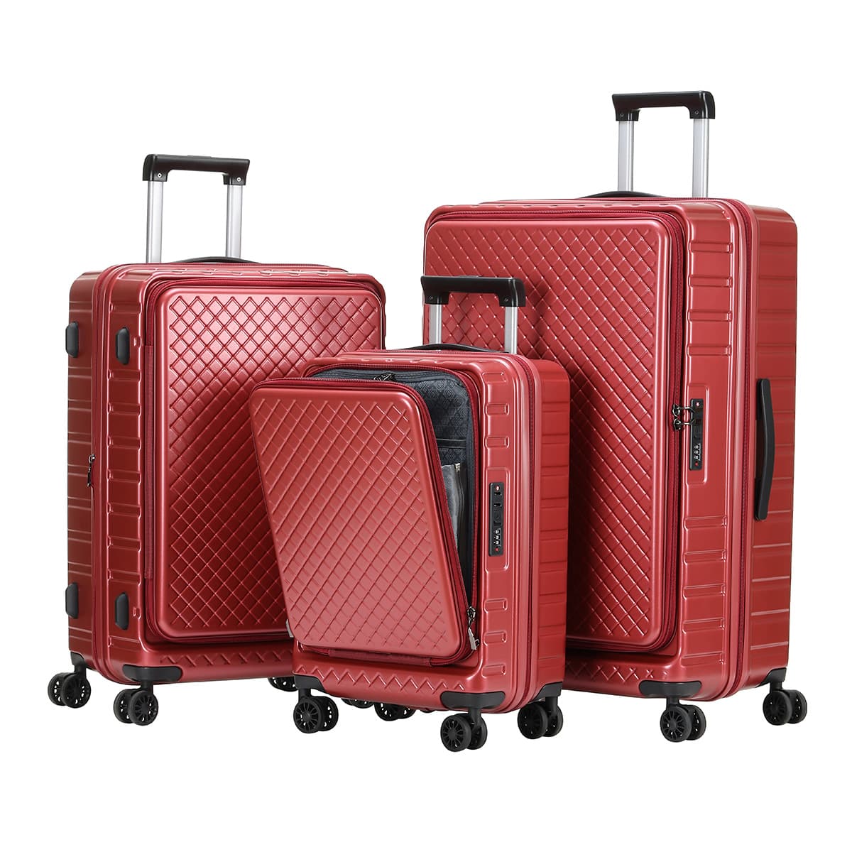 Multiple size travel case | Advanced PC material | Built in TSA lock | Waterproof and scratch resistant | Suitable for business and vacation travel