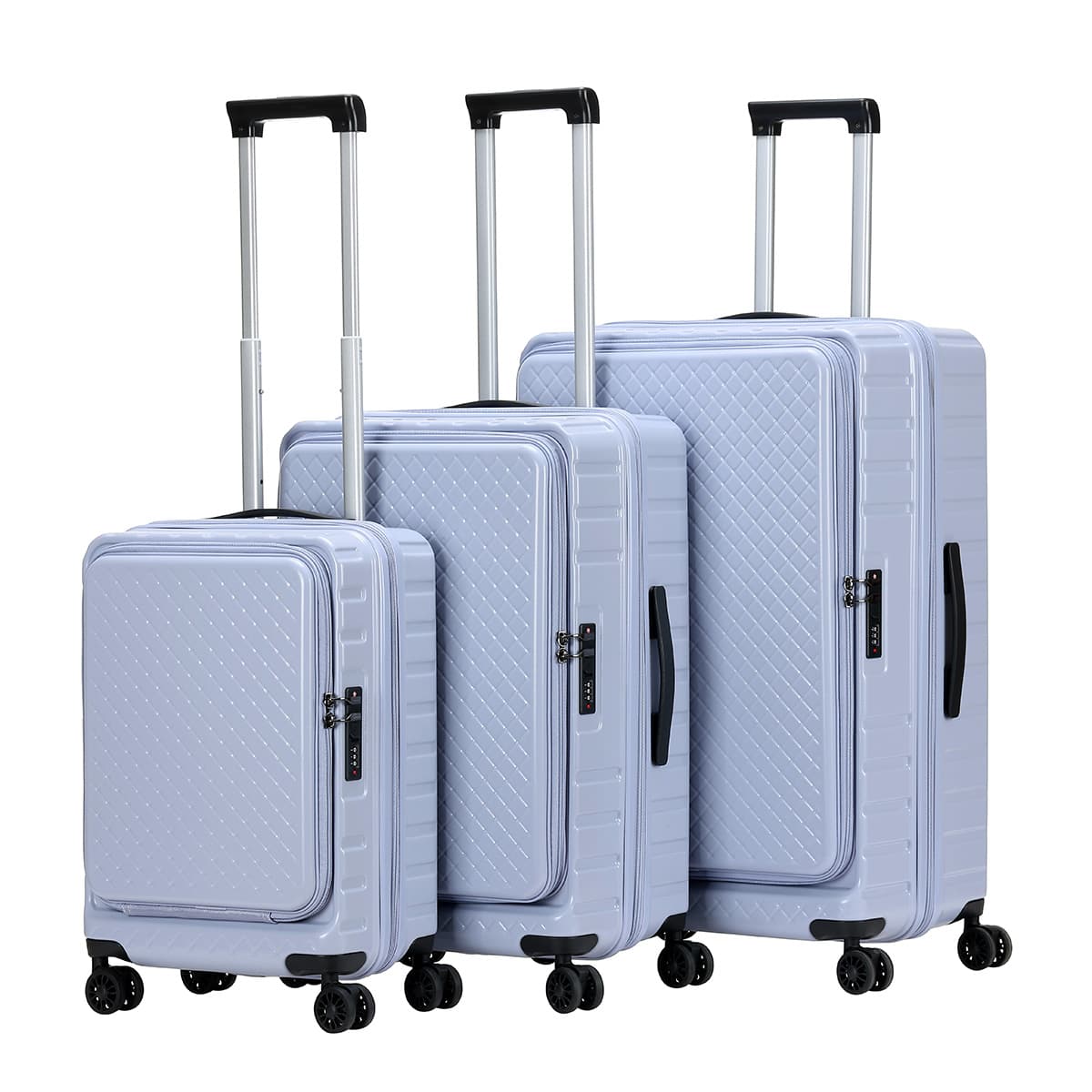 Multiple size travel case | Advanced PC material | Built in TSA lock | Waterproof and scratch resistant | Suitable for business and vacation travel