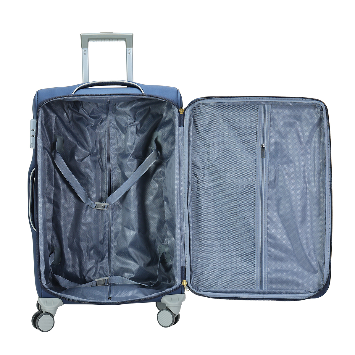 China Factory 3pcs Trolley Luggage Oxford Big Capacity Business Luggage Bag Trolley Case