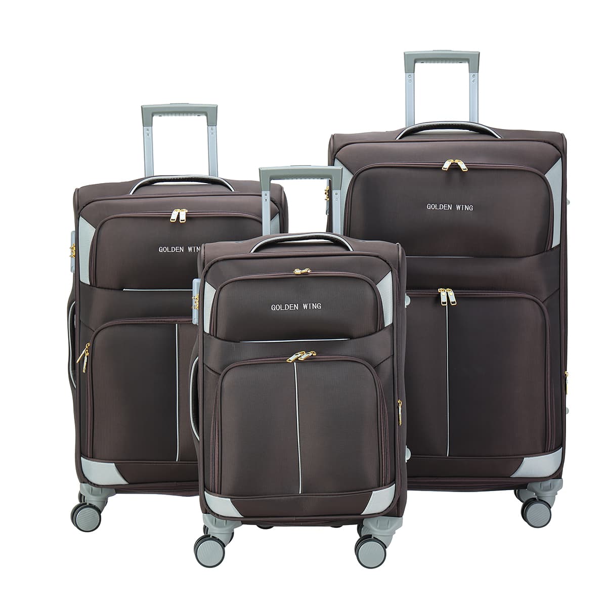 China Factory 3pcs Trolley Luggage Oxford Big Capacity Business Luggage Bag Trolley Case