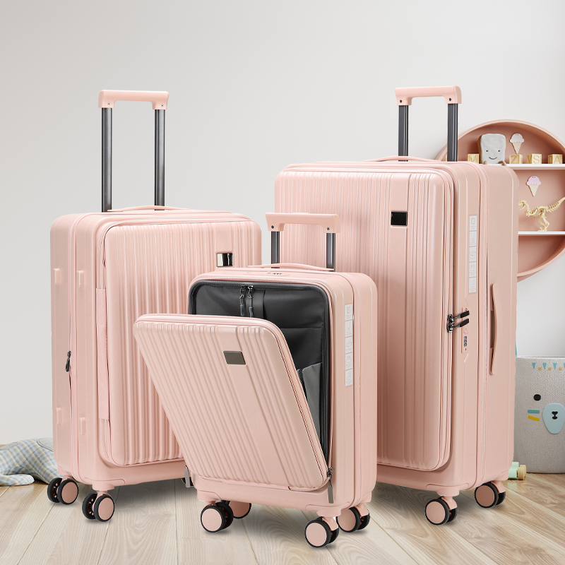 20.25.29 inch travel case - black+PC material | suitable for short/long distance travel | scratch resistant and wear-resistant design