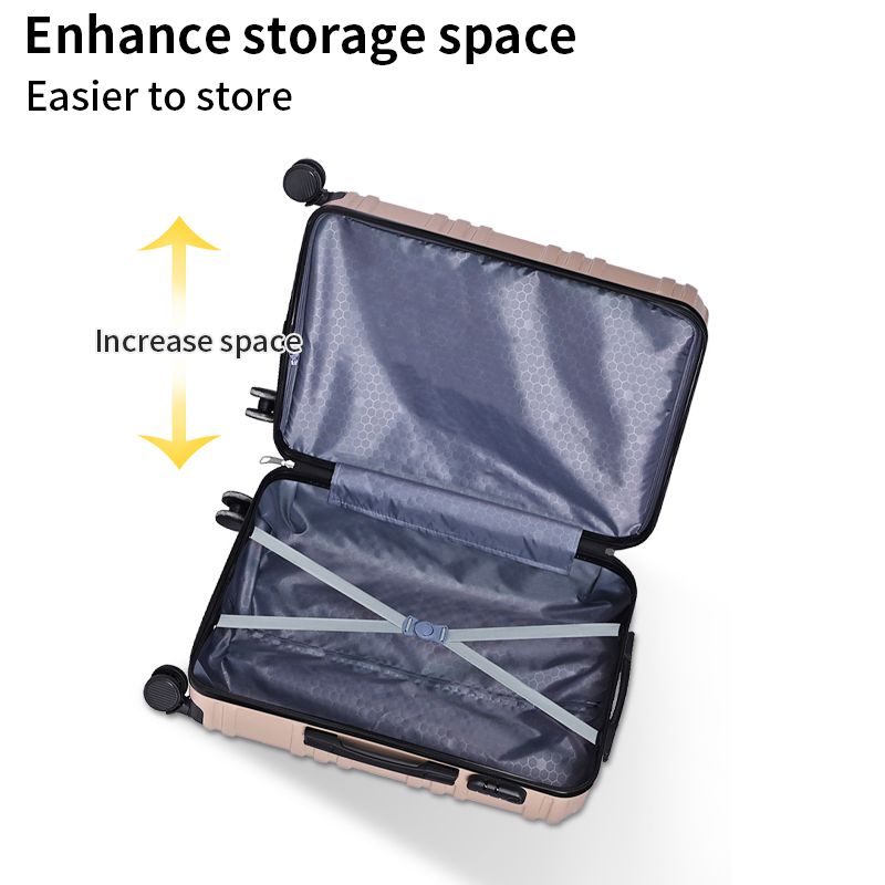 Made in China designer luggage 20 24 28 inch ABS luggage custom luggage
