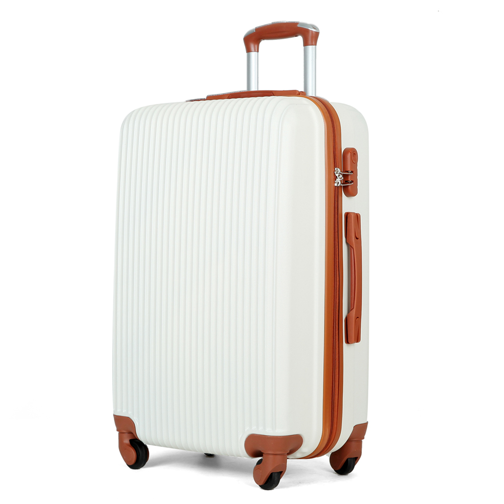 Travel Trolley Luggage 4 Wheels Abs Trolley Case Set Makeup Bag Travel Case
