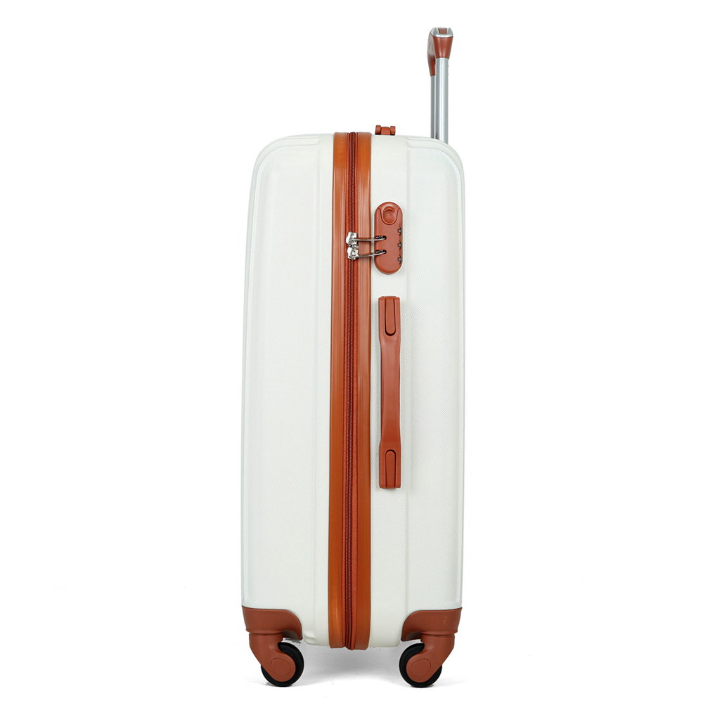 Travel Trolley Luggage 4 Wheels Abs Trolley Case Set Makeup Bag Travel Case