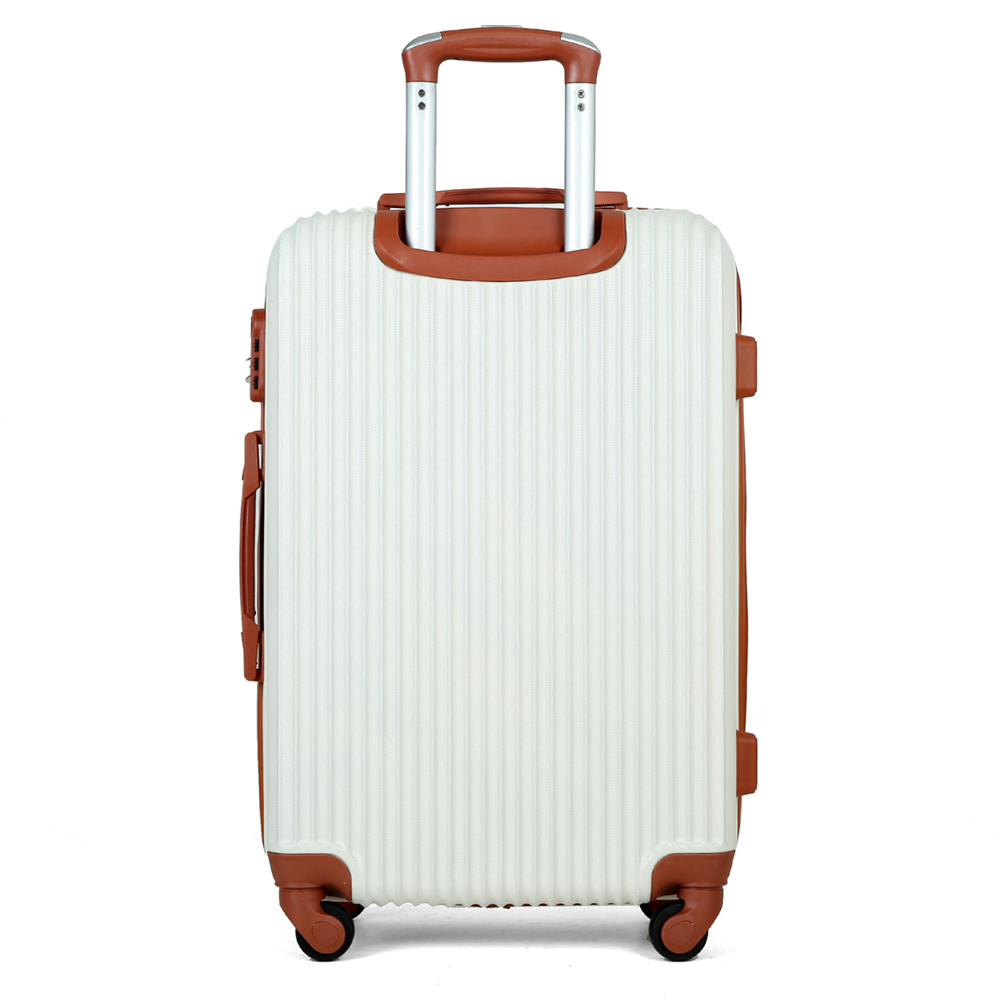 Travel Trolley Luggage 4 Wheels Abs Trolley Case Set Makeup Bag Travel Case