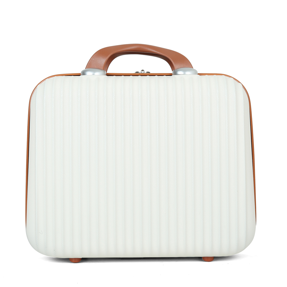 Travel Trolley Luggage 4 Wheels Abs Trolley Case Set Makeup Bag Travel Case