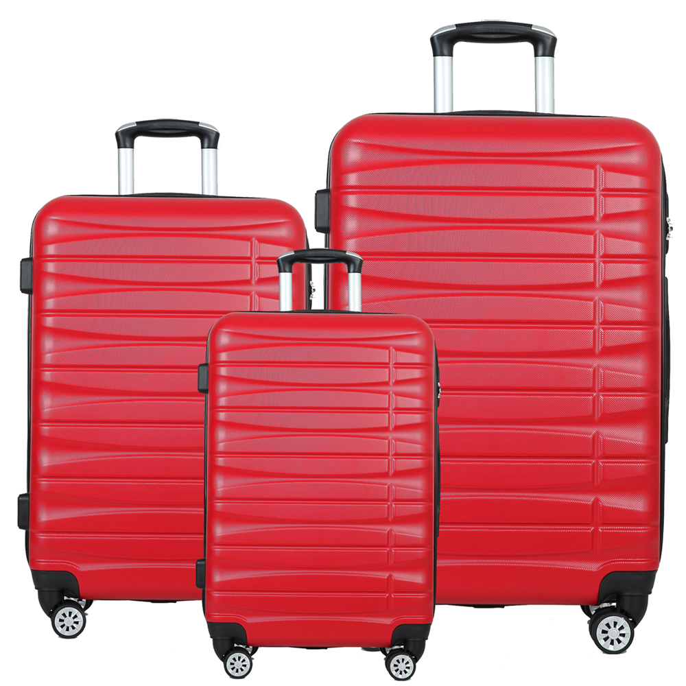 China Factory Traveling Bags Luggage Sets 3 Piece Carry On ABS Suitcase With Wheels
