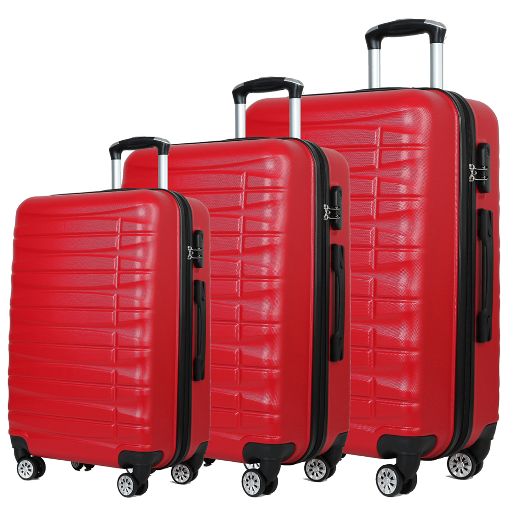 China Factory Traveling Bags Luggage Sets 3 Piece Carry On ABS Suitcase With Wheels