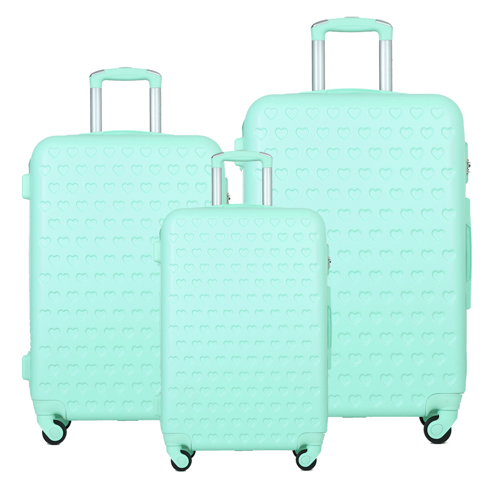 China Factory Wholesale Abs Luggage Plastic Spinner Luggage With Organizer Sections
