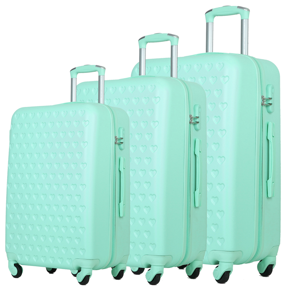 China Factory Wholesale Abs Luggage Plastic Spinner Luggage With Organizer Sections