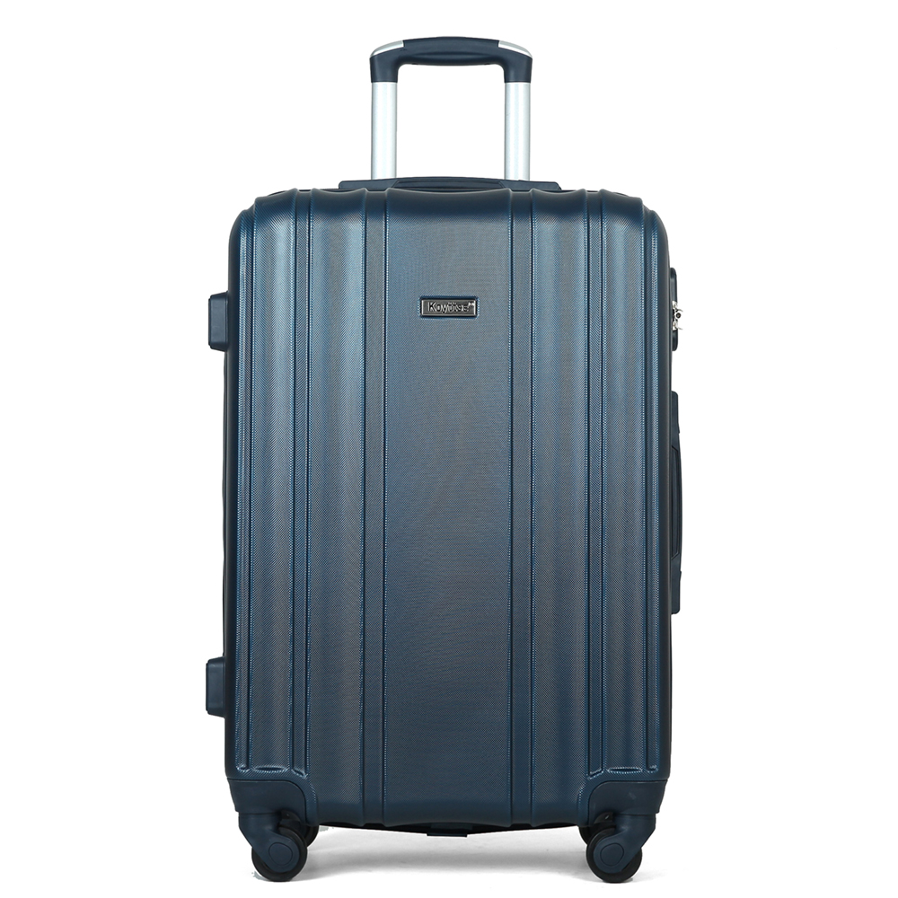 Customized Travel Luggage ABS Suitcase 3 Pieces Set Luggage With Makeup Case