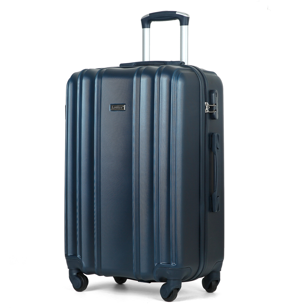 Customized Travel Luggage ABS Suitcase 3 Pieces Set Luggage With Makeup Case