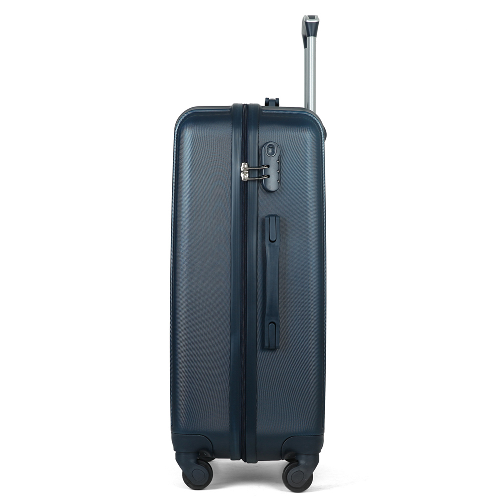 Customized Travel Luggage ABS Suitcase 3 Pieces Set Luggage With Makeup Case