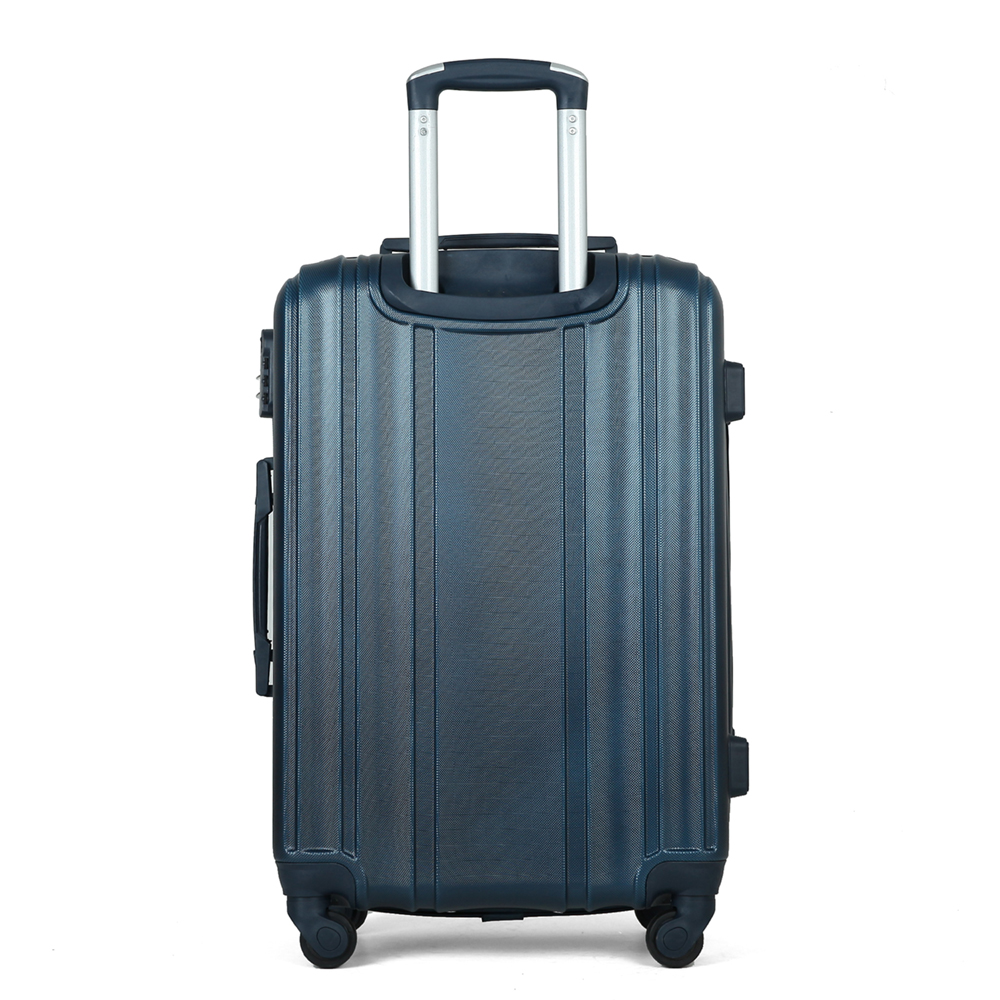 Customized Travel Luggage ABS Suitcase 3 Pieces Set Luggage With Makeup Case