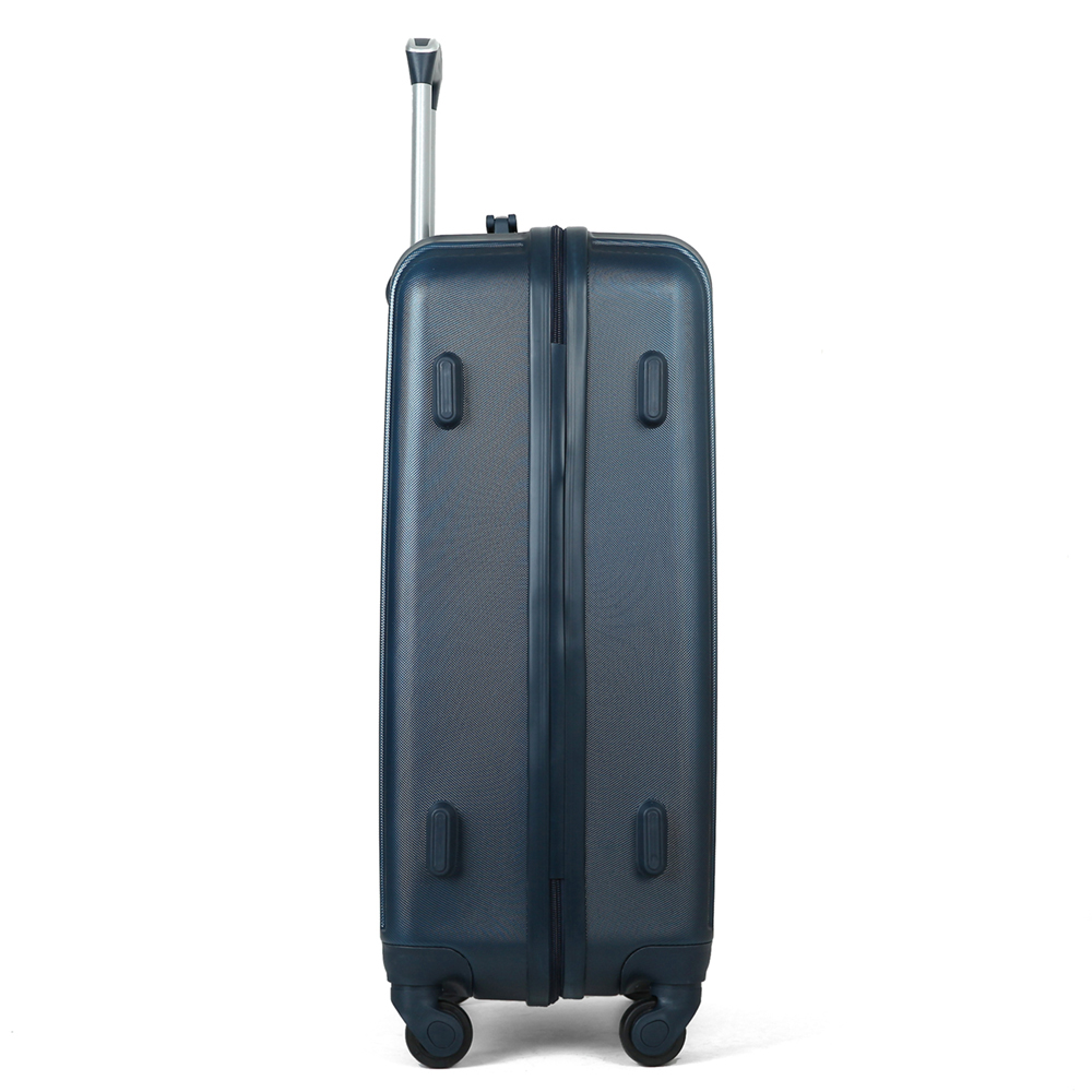Customized Travel Luggage ABS Suitcase 3 Pieces Set Luggage With Makeup Case