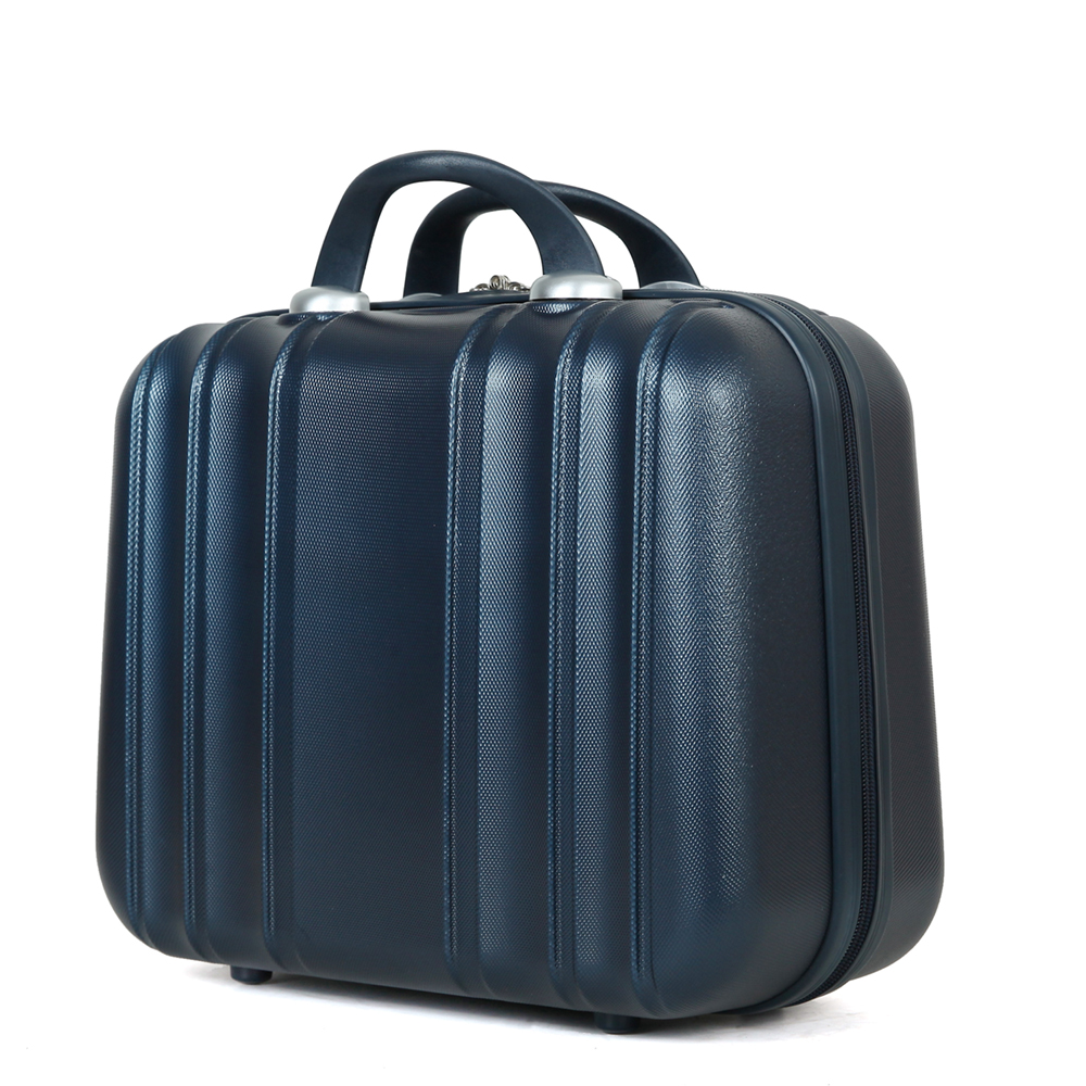 Customized Travel Luggage ABS Suitcase 3 Pieces Set Luggage With Makeup Case